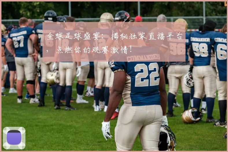 全球足球盛宴:揭秘独家直播平台,点燃你的观赛激情!